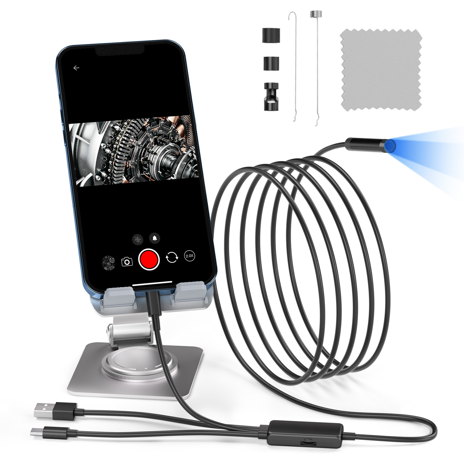 Kamera Endoskop Industri 3 in  - Endoscope Inspection Camera ulasan dan harga